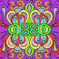 Psychedelic Pattern - Colour Remix