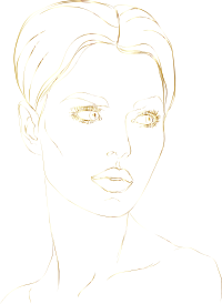 Woman By gdakaska Line Art Gold No Silhouette