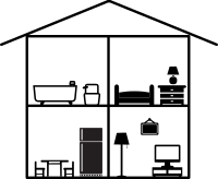 House with four rooms