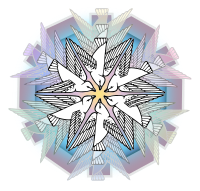 Vintage Bird Line Art Tile - Inverted REMIX