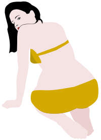 Yellow Bikini Lady