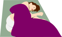 Sleeping Woman on Bed - Remix