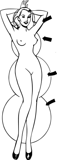 Nude woman