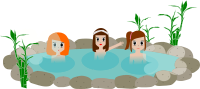 Three Girls in an Onsen