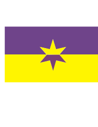 A modern take on the Suffragette flag