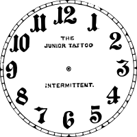 Blank Victorian clockface