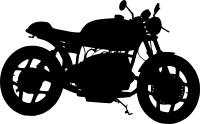 Motorcycle silhouette