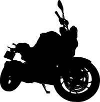 Motorcycle silhouette