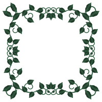 Arabesque avec feuilles (cadre)