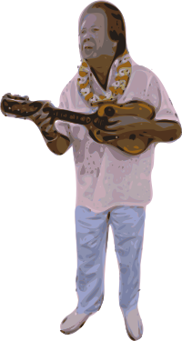 Playing an Ukulele