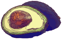 Abstract Avocado