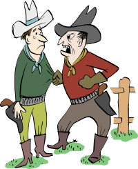 Arguing Cowboys