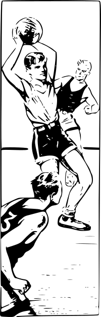 Basketball scene