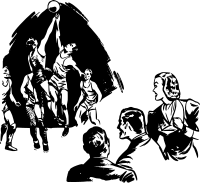 Basketball scene