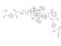 Flower tendril antique