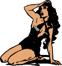 Woman in distress.