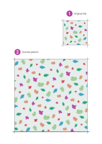 Exotic leaves pattern