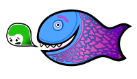 Fish with bubble