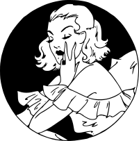 Woman in circle
