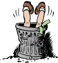 Kid in Trash Can - Colour Remix