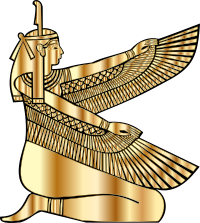 Egyptian goddess Maat Gold