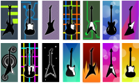 Guitars with Backgrounds