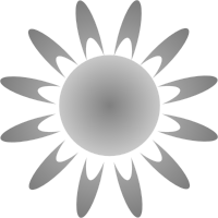 Flower in grayscale