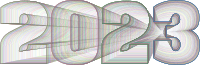 2023 Typography Wireframe Colorful