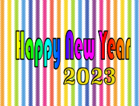 Rainbow Happy New Year 2023