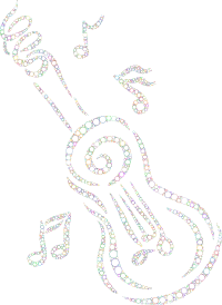 Abstract Guitar By Victoria Borodinova Circles II
