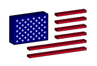 USA FLAG 3Dconstruction