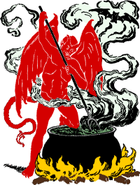 Demon Stirring Cauldron - Colour Remix