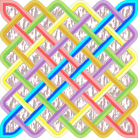 6 by 6 rectangular Celtic knot