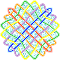 6 by 6 circular Celtic knot