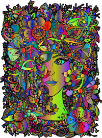 Floral Woman By Bexatt Polyprismatic
