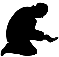 Begging Silhouette