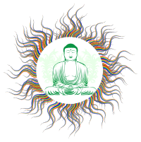 Prismatic Organic Buddha