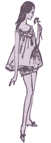 Classic Short Skirt Lady
