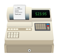 Cash Register With Receipt