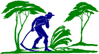 Silhouette of a Man with a Scythe - Simple Colour Remix