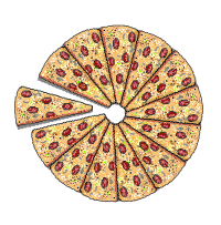 8-bit Sliced Pizza