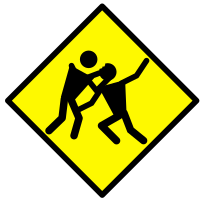 Zombie Warning Road Sign