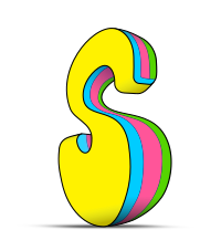 Letter S in 3D