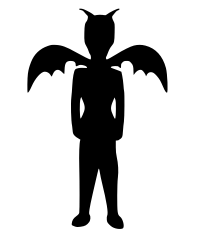 Demon Boy Silhouette
