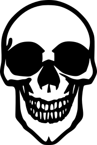 Grinning skull