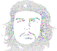 Che Portrait Typography Colorful