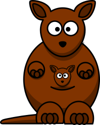 Cartoon kangaroo V2