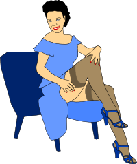 Vintage pin-up #1 colored