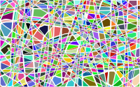 Broken Glass Colorful