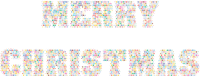 Merry Christmas Stars Prismatic No BG